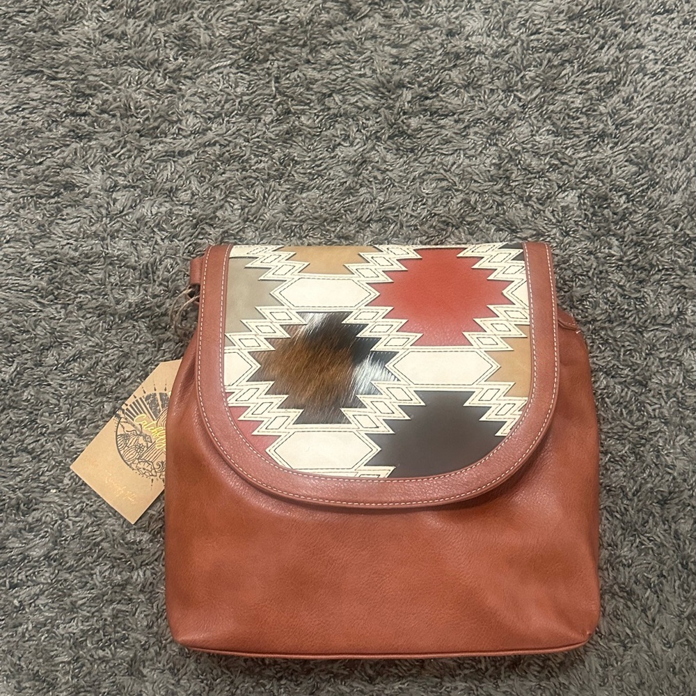 Stylish Brown and Multicolor Women's Bag